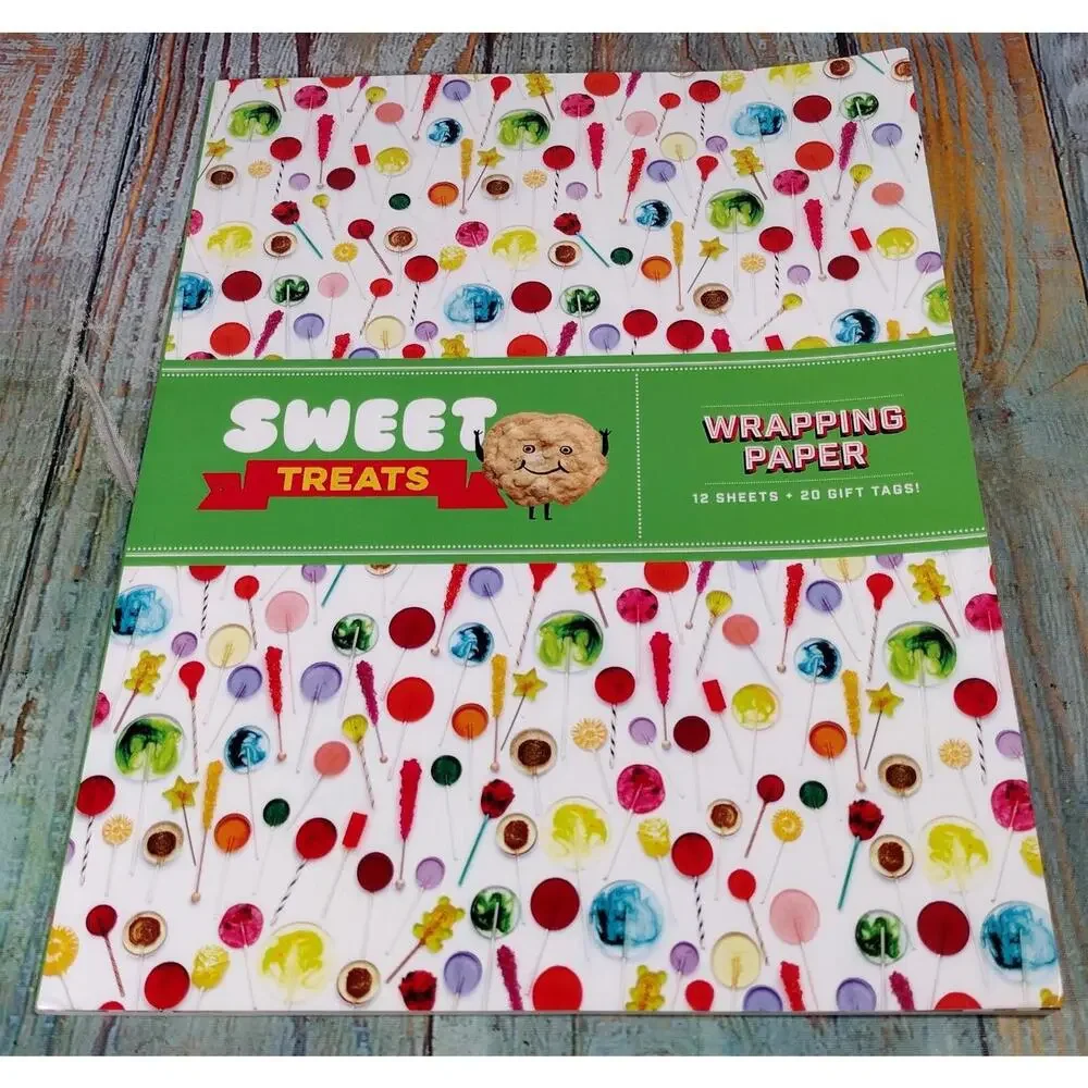 Sweet Treats Wrapping Paper‎ Set with Gift Tags
